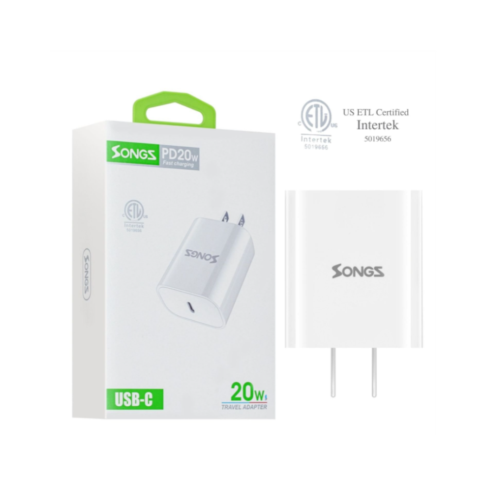 Cargador Songz Travel Usb -C 20W 617930354549