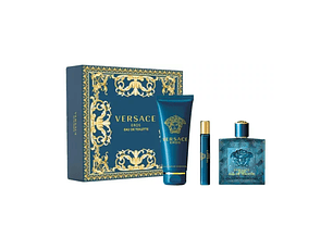 Perfume Eros Parfum Versace Hombre Parfum 100 ml / 10 ml / Shower Gel 150 ml Estuche