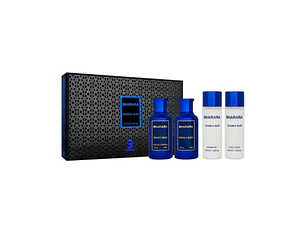 Perfume Bharara Double Bleu Hombre Edp 100 ml / Edp 100 / Shower Gel 150 ml / Body Lotion 100 ml Estuche
