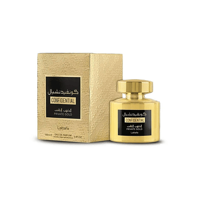 Perfume Lattafa Confidential Private Gold Unisex Edp 100 Ml