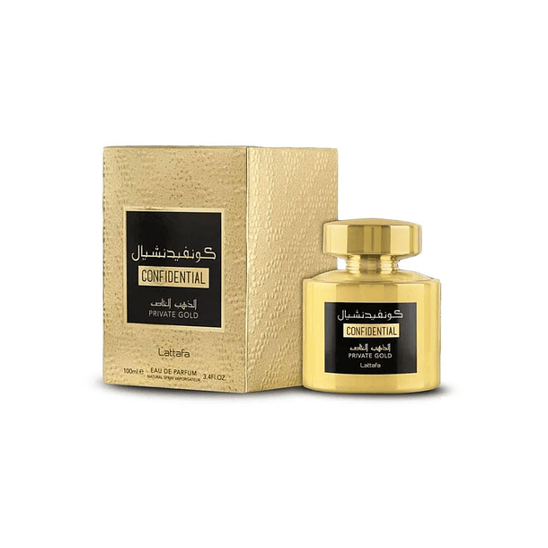 Perfume Lattafa Confidential Private Gold Unisex Edp 100 ml