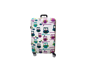 Maleta De Fibra 4 Ruedas Grande Impresa Buho