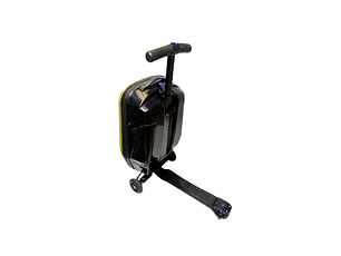 Maleta De Tela 2 Ruedas Mediana Blue