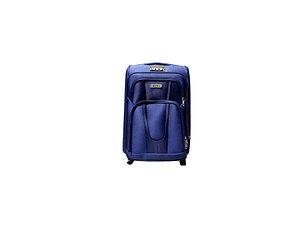 Maleta De Tela 2 Ruedas Chica Azul