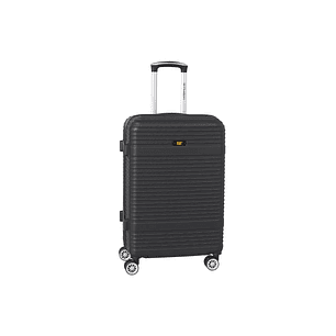 Maleta De Fibra 4 Ruedas Mediana Lisa Navy