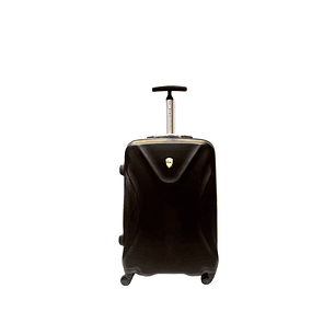 Maleta De Fibra 4 Ruedas 1 Manilla Grande Lisa Tsa Black