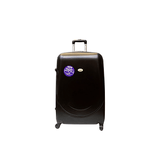 Maleta De Fibra 4 Ruedas Grande Lisa Navy