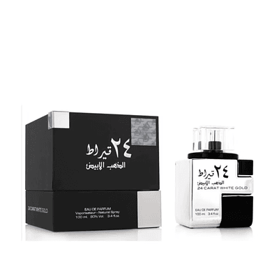 Perfume Lattafa 24 Carat White Gold Unisex Edp 100 Ml
