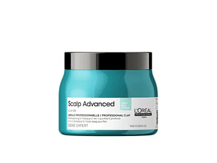 Mascara 2 En 1 Limpieza Profunda Cabello Graso Scalp Advanced 500 ml Loreal Professionnel