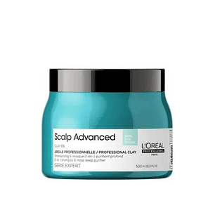 Mascara 2 En 1 Limpieza Profunda Cabello Graso Scalp Advanced 500 ml Loreal Professionnel
