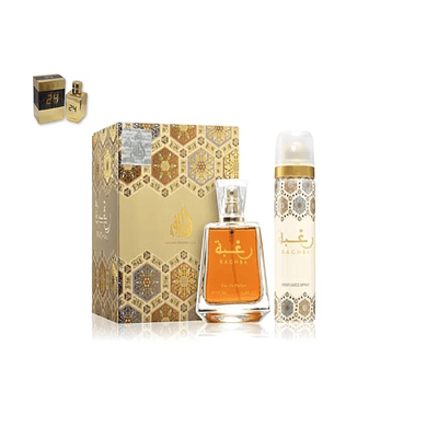 Perfume Lattafa Raghba Mujer Edp 100 Ml / Desodorante 50 Ml Estuche