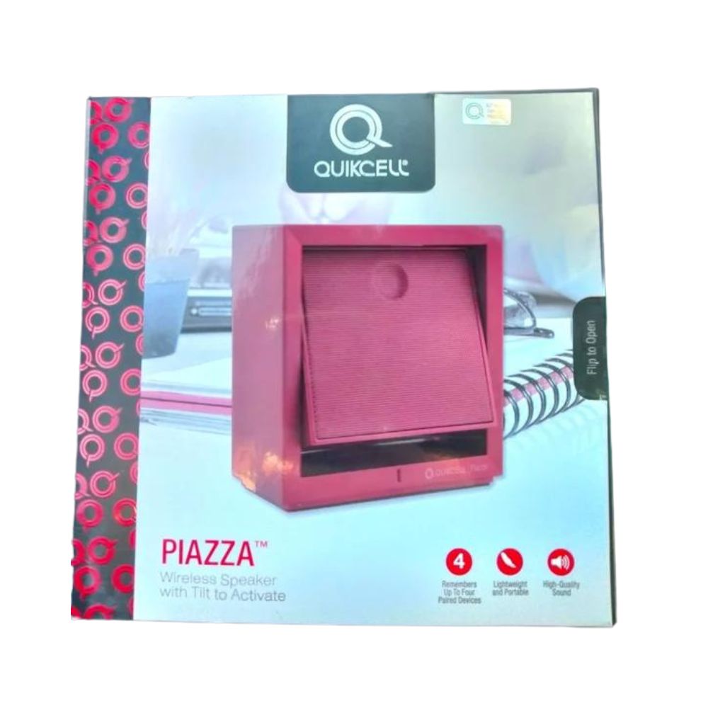 Parlantes Songz Wireles Speaker With Tilt To Active Piazza Red 846537050718