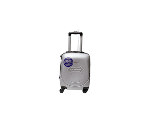 Maleta De Fibra 4 Ruedas Mediana Lisa Notebook Silver 0070