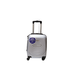 Maleta De Fibra 4 Ruedas Mediana Lisa Notebook Silver 0070