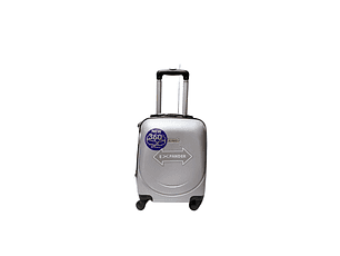 Maleta De Fibra 4 Ruedas Ultralight Chica Lisa Silver