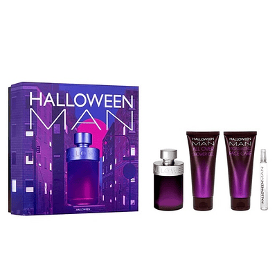 Perfume Halloween Man Varon Edt 125 Ml / 10 Ml / Shower Gel 100 Ml / Balsamo 100 Ml Estuche