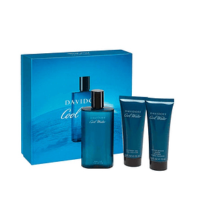Perfume Cool Water Varon Edt 125 ml / Shower Gel 75 ml / After Shave 75 ml Estuche