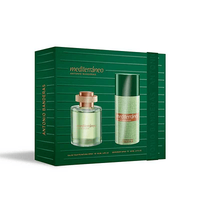Perfume Mediterraneo Varon Edt 100 Ml / Desodorante 150 Ml Estuche