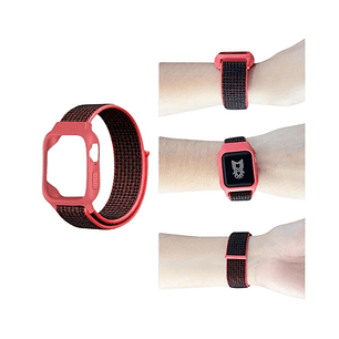 Estuche Correa De Reloj Songz Watch 38/40Mm  Red / Black 745964128352