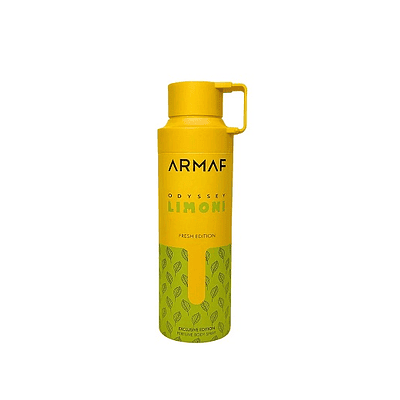 Desodorante Armaf Odyssey Limoni Fresh Edition Perfume Unisex Body Spray 200 Ml