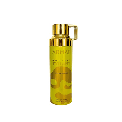 Desodorante Armaf Odyssey Tyrant Special Edition Perfume Unisex Body Spray 200 Ml