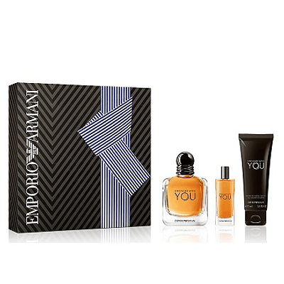 Perfume Stronger With You Armani Varon Edt 100 Ml / 15 Ml / Shower Gel 75 Ml Estuche