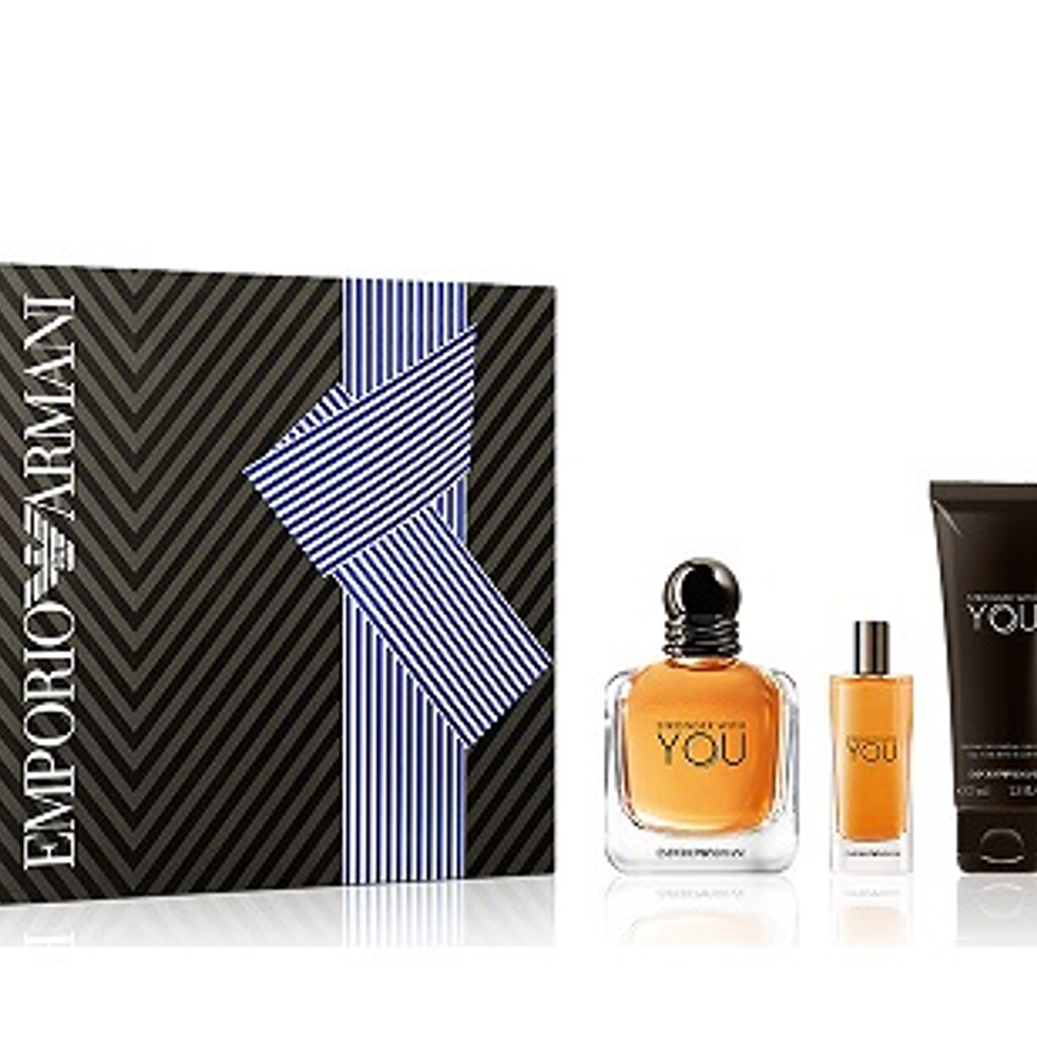 PERFUME STRONGER WITH YOU ARMANI VARON EDT 100 ML / 15 ML / SHOWER GEL 75 ML ESTUCHE