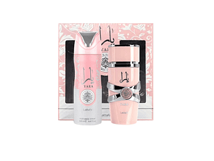 PERFUME LATTAFA YARA DAMA EDP 100 ML / DESODORANTE 200 ML ESTUCHE