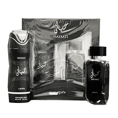 Perfume Lattafa Hayaati Unisex Edp 100 Ml / Desodorante 200 Ml Estuche