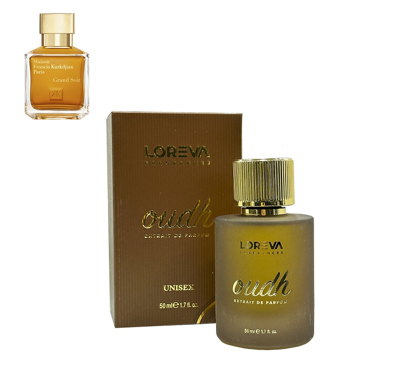 Perfume Loreva Amber Oudh Clon Grand Soir Maison Francis Kurkdjian Unisex Extrait De Parfum 50 ml