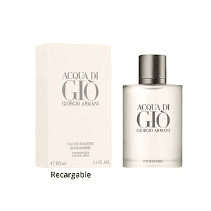 PERFUME ACQUA DI GIO RECARGABLE VARON EDT 100 ML