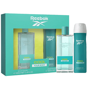 Perfume Reebok Cool Your Body Mujer Edt 100 ml / Desodorante 150 ml Estuche