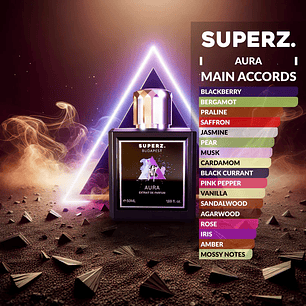 PERFUME SUPERZ AURA UNISEX EXTRAIT DE PARFUM 50 ML