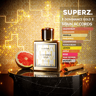 PERFUME SUPERZ DOMINANCE GOLD MAN EXTRAIT DE PARFUM 50 ML
