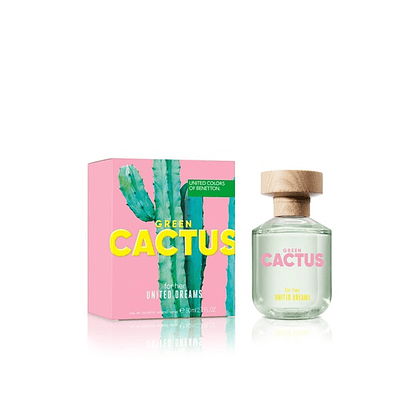 Perfume Benetton United Dreams Green Cactus Mujer Edt 80 Ml