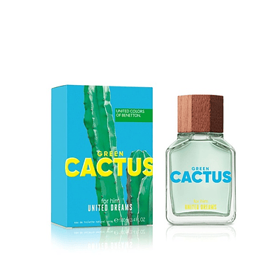 Perfume Benetton United Dreams Green Cactus Hombre Edt 100 Ml