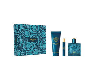Perfume Eros Versace Varon Edp 100 ml / 10 ml / Shower Gel 150 ml Estuche