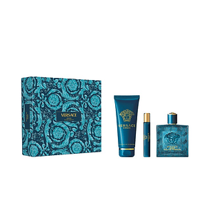 Perfume Eros Versace Varon Edp 100 ml / 10 ml / Shower Gel 150 ml Estuche