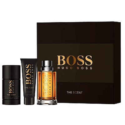 Perfume Boss The Scent Varon Edt 100 Ml / Pen Spray 10 Ml / Shower Gel 100 Ml Estuche