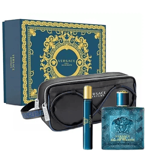 Perfume Eros Versace Varon Edp 100 ml / 10 ml / Neceser Estuche
