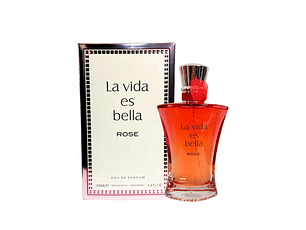 PERFUME FRAGRANCE WORLD LA VIDA ES BELLA ROSE MUJER EDP 100 ML