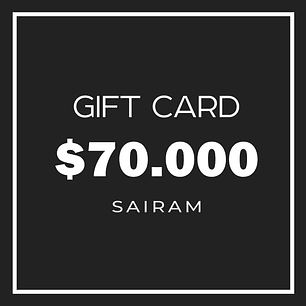 Gift Card de regalo $70.000