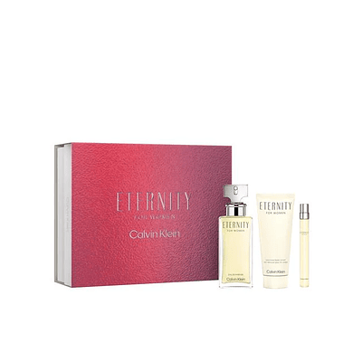 Perfume Eternity Dama Edp 100 Ml / 10 Ml / Body Lotion 100 Ml Estuche