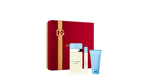 Perfume Light Blue Dama Edt 100 ml / 10 ml / Crema 50 ml Estuche