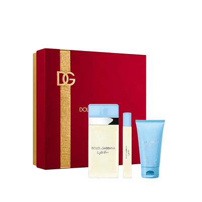 Perfume Light Blue Dama Edt 100 Ml / 10 Ml / Crema 50 Ml Estuche