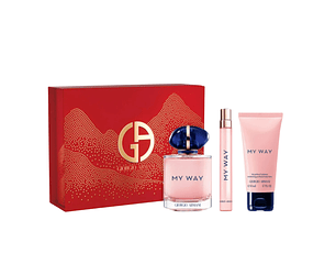 PERFUME MY WAY GIORGIO ARMANI DAMA EDP 90 ML / 10 ML / BODY LOTION 50 ML ESTUCHE