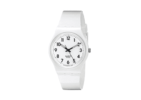 Reloj Swatch Gw1510 Mujer Just White Soft