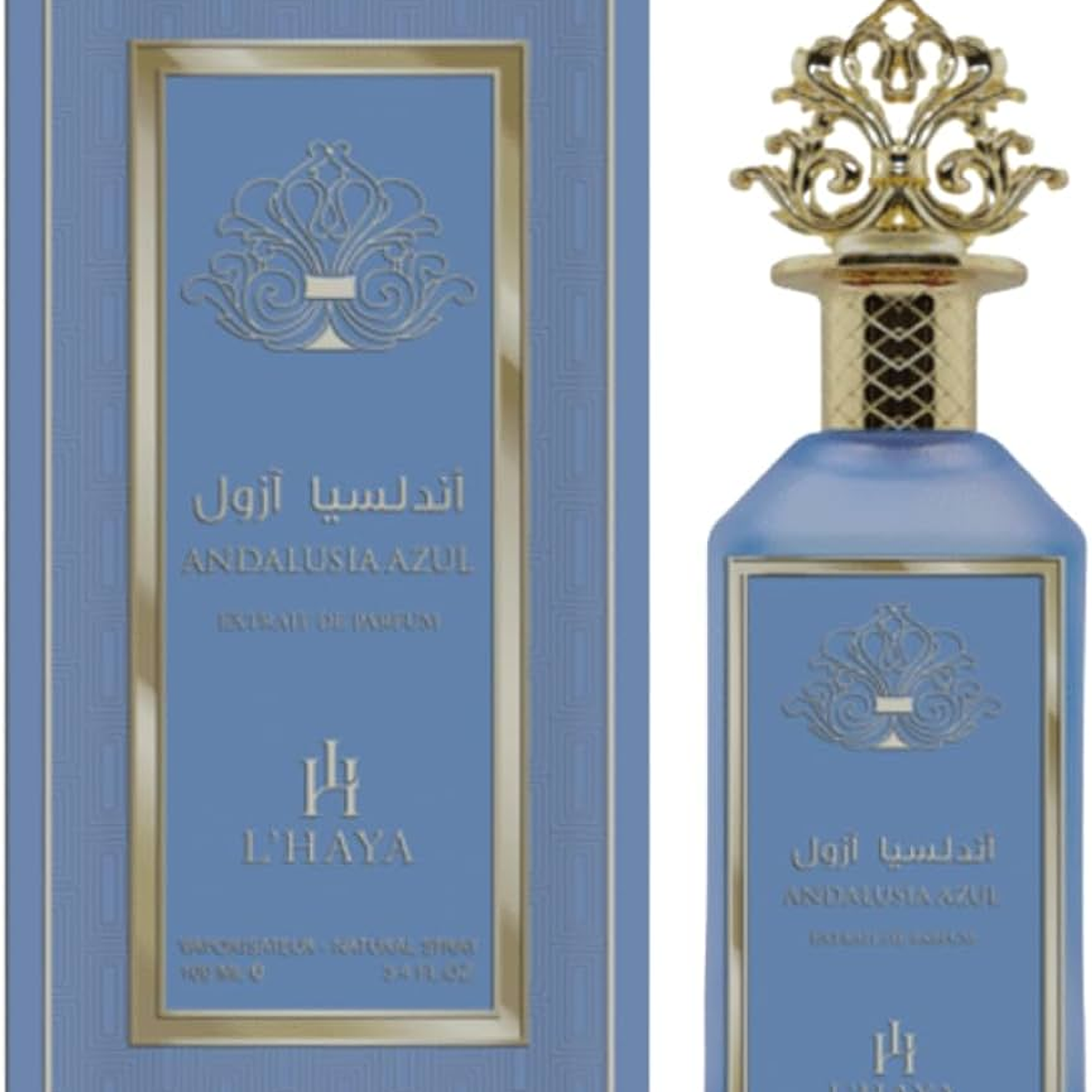 PERFUME LHAYA ANDALUSIA AZUL UNISEX EXTRAIT DE PARFUM 100 ML 