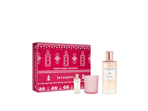 PERFUME LOVENOTES PINK WOODS ARIANA GRANDE DAMA EDP 125 ML / DELUXE MINI / CANDLE ESTUCHE