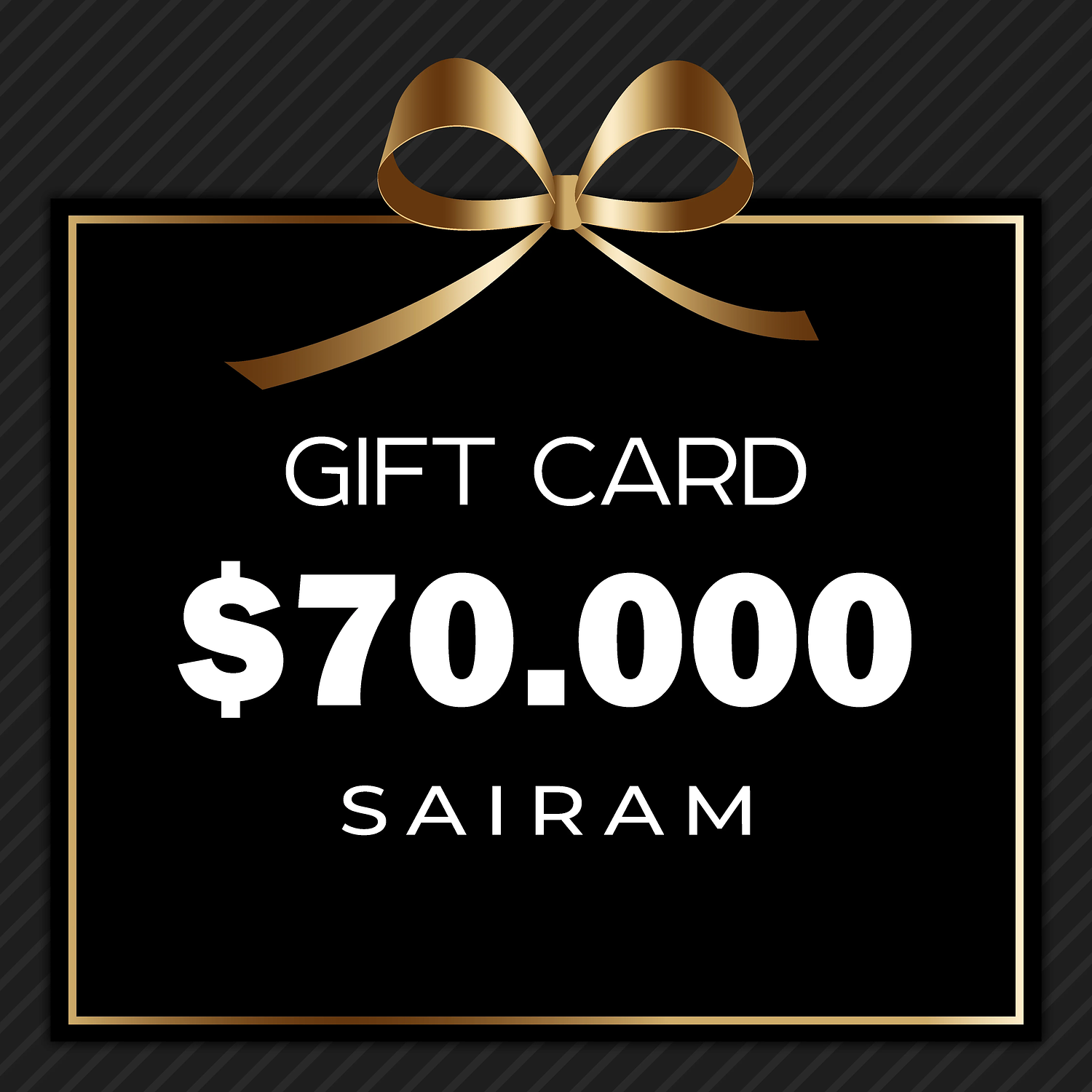 Gift Card de regalo $70.000